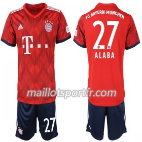 Maillot de Foot Bayern Munich Alaba 27 Enfant Domicile 2018/19